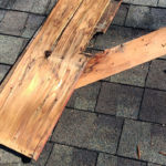 damaged roof decking removed