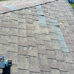 A roof repair that is finished